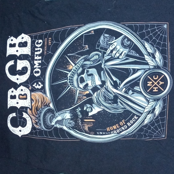 American Classics - CBGB & OMFUG Tee-Shirt - Small - 100% Cotton - Picture 1 of 7